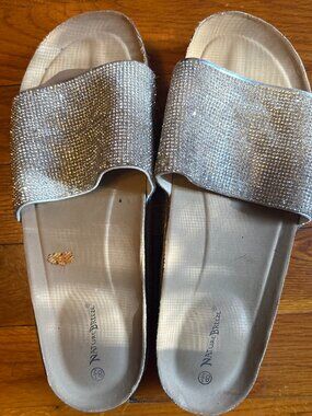 rhinestone platform sandals